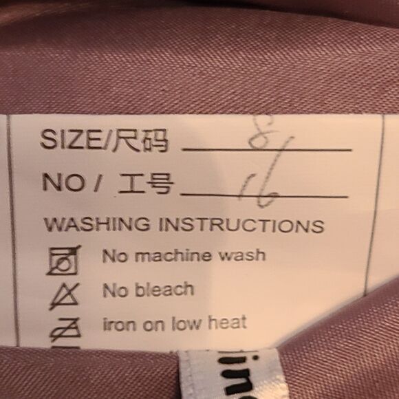 New Mother of the Bride (8) Lilac Chiffon Flutter Sleeve Asymmetrical Midi Dress - Picture 11 of 11